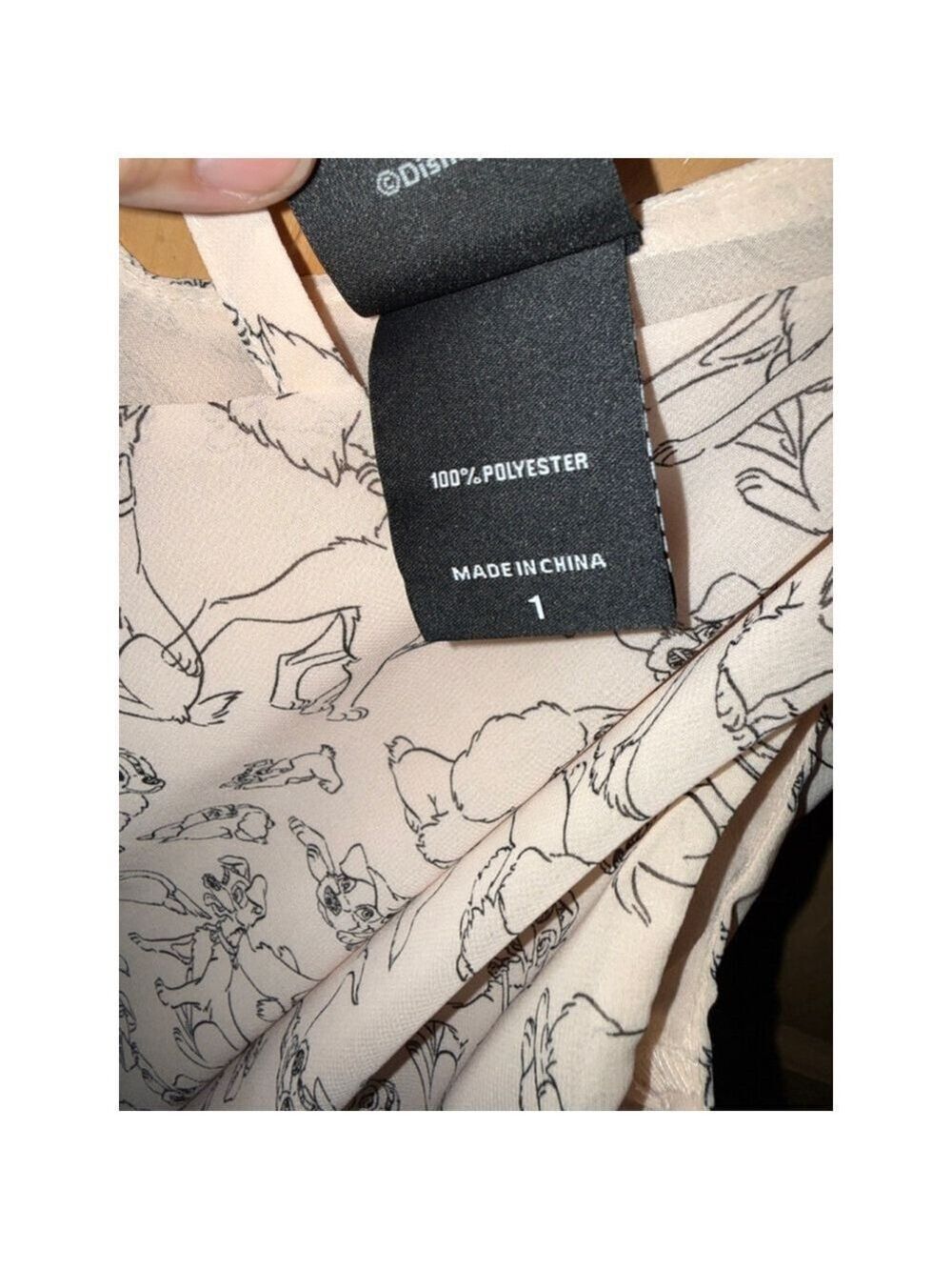 Women's Disney Pink & Black Lady and the Tramp Camisole Plus 1X - Picture 9 of 9